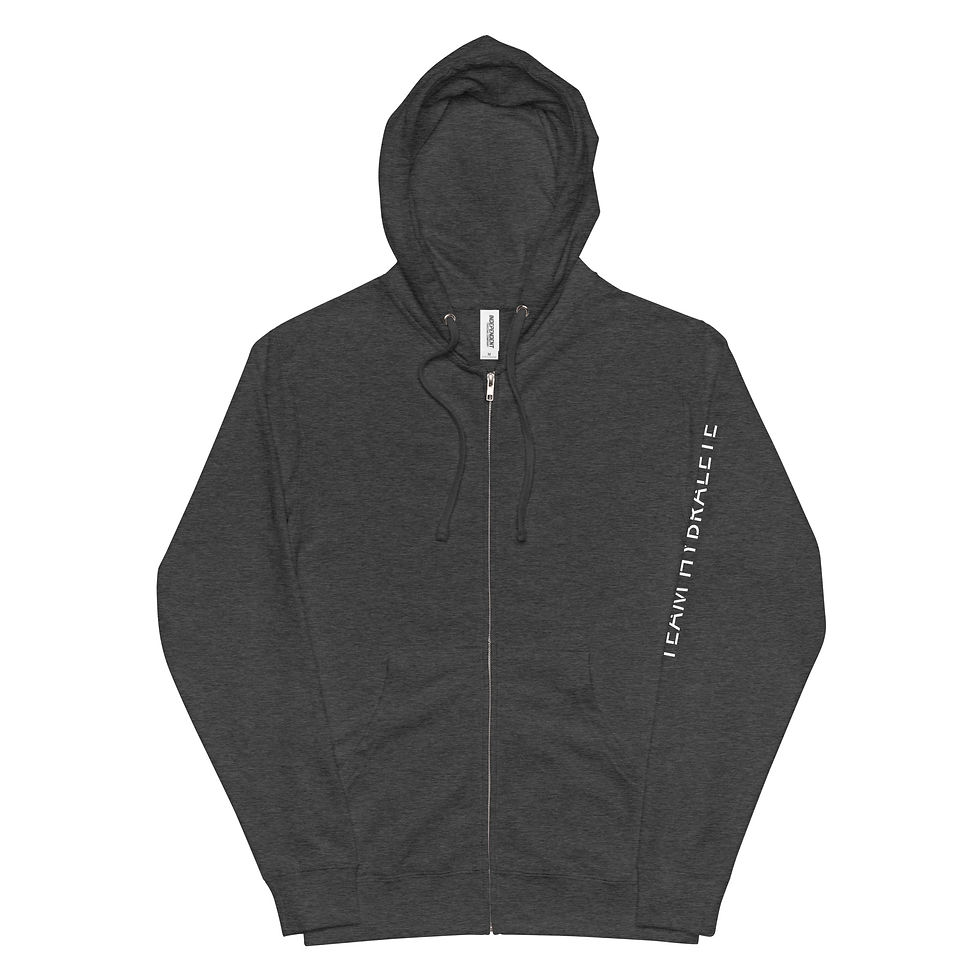 Thumbnail: Unisex fleece zip up hoodie