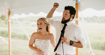 Bride & Groom Overjoyed!