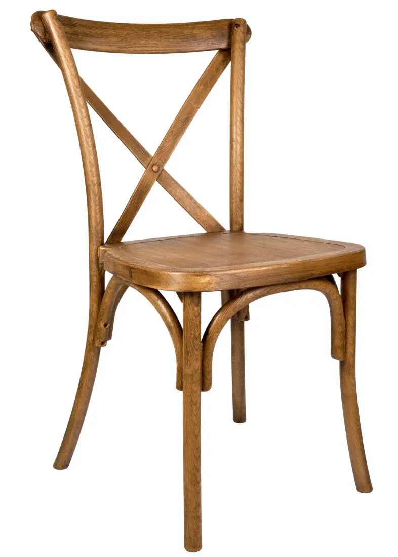 Brown Cross Back Chair