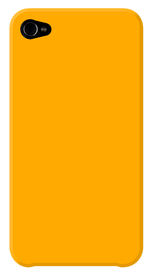 Cubierta del iPhone de color amarillo