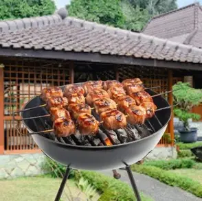 bbq di puncak di villa bango