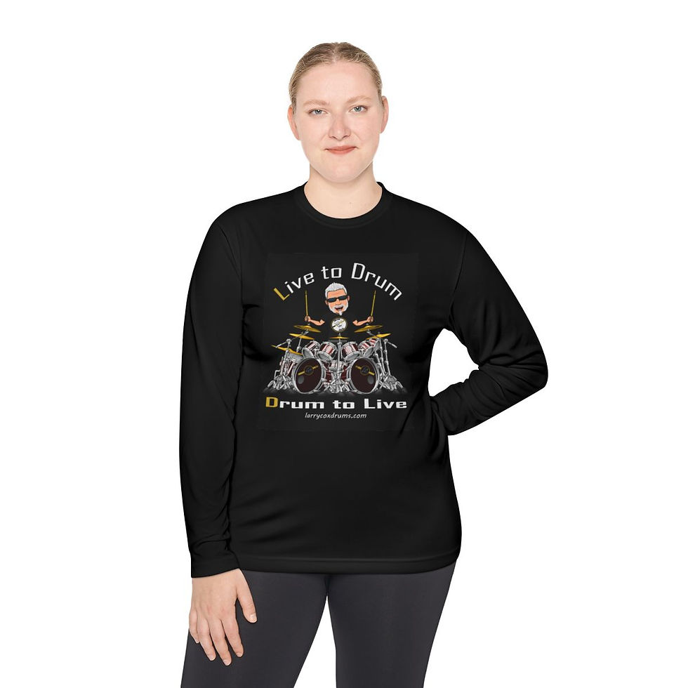 Thumbnail: Live to Drum - Drum to Live Long Sleeve T-shirt
