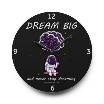Thumbnail: Dream Big Wall 10.75-inch Clock