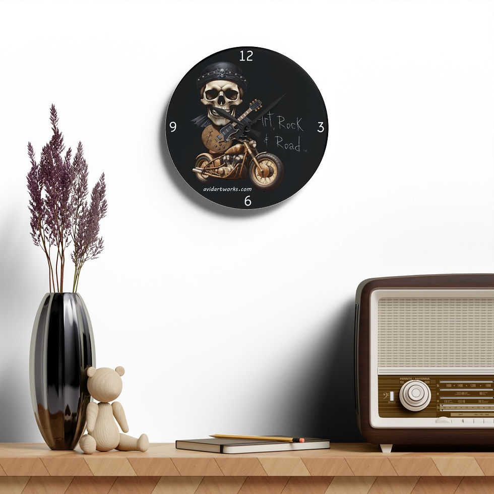 Thumbnail: Art Rock & Road Wall 10.75-inch Clock