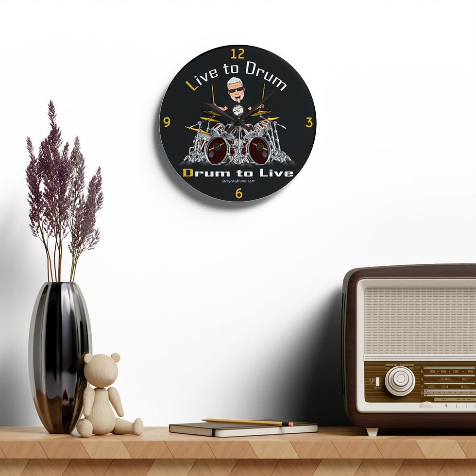 Thumbnail: Live to Drum - Drum to Live Wall 10.75-inch Clock