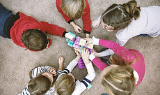 Top View of Kids Playing