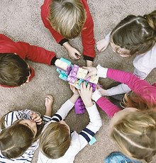 Top View of Kids Playing