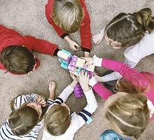Top View of Kids Playing