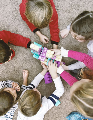 Top View of Kids Playing
