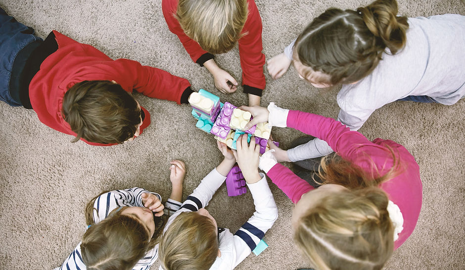 Top View of Kids Playing