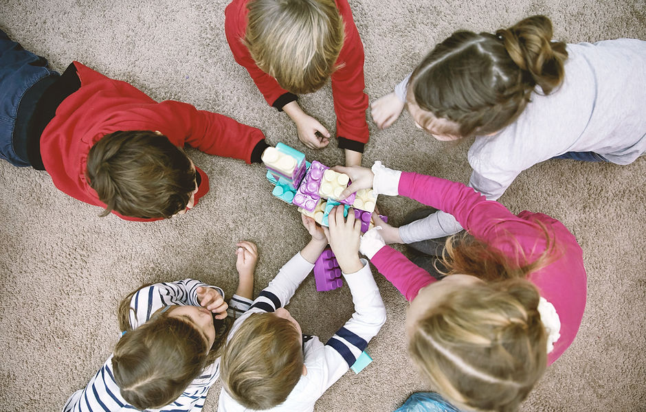 Top View of Kids Playing