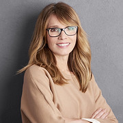 Cheerful Woman with Glasses