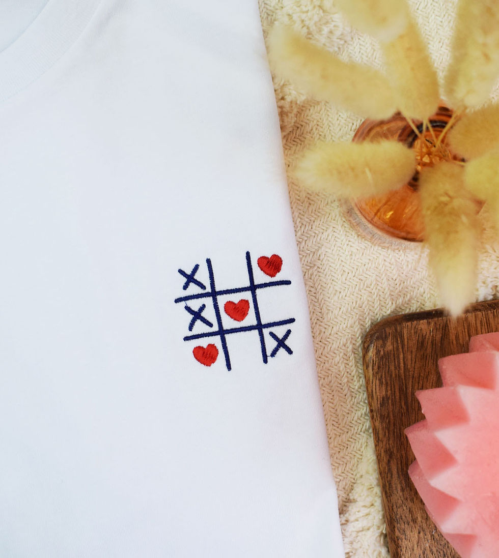 Tee-Shirt Homme Brodé Morpion LOVE