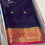 Thumbnail: Blue Mysore Crepe Silk Saree