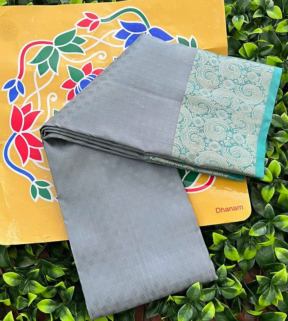 Thumbnail: Grey Color Kanchi Pattu Saree