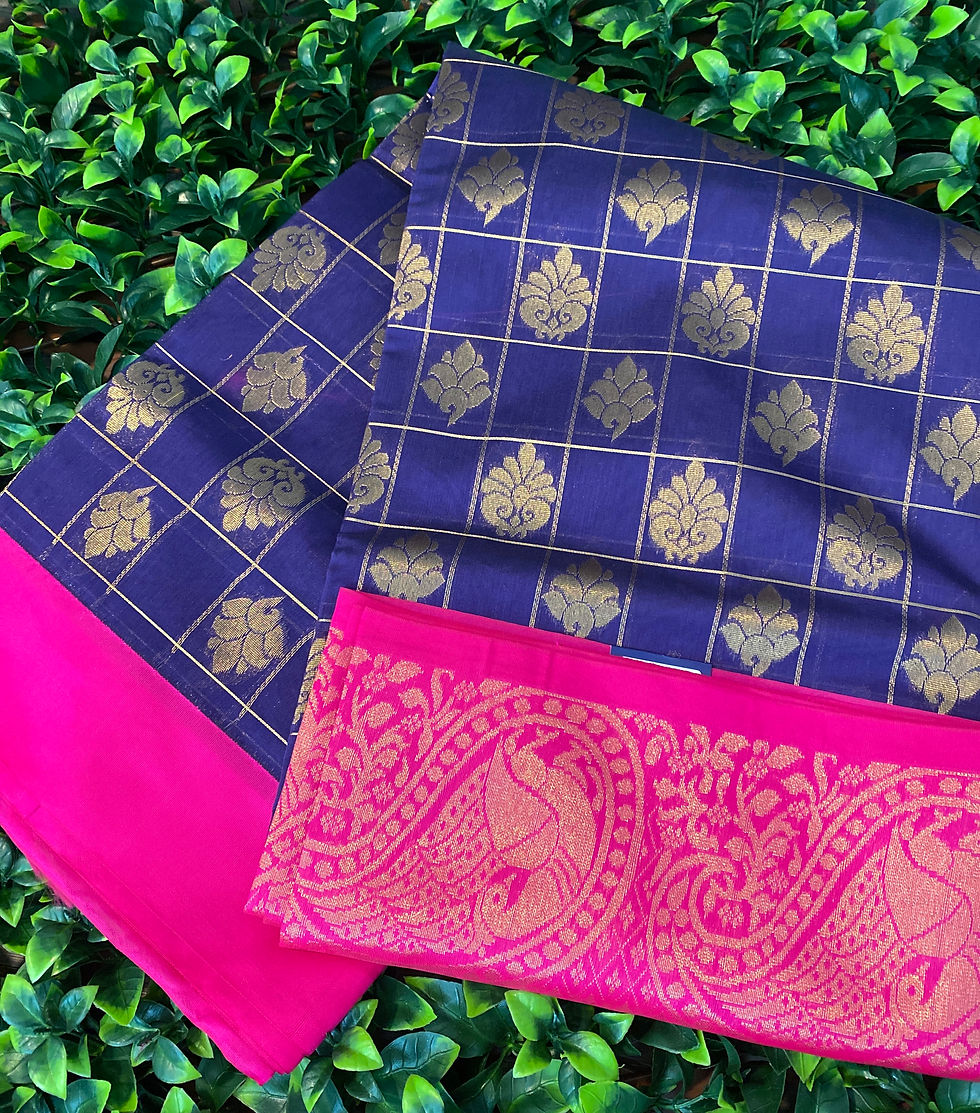 Thumbnail: Purple  Handloom Saree 