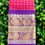 Thumbnail: SOLD Pink Kuppadam Saree with Purple Border