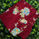 Thumbnail: Maroon Floral Crepe Silk Saree