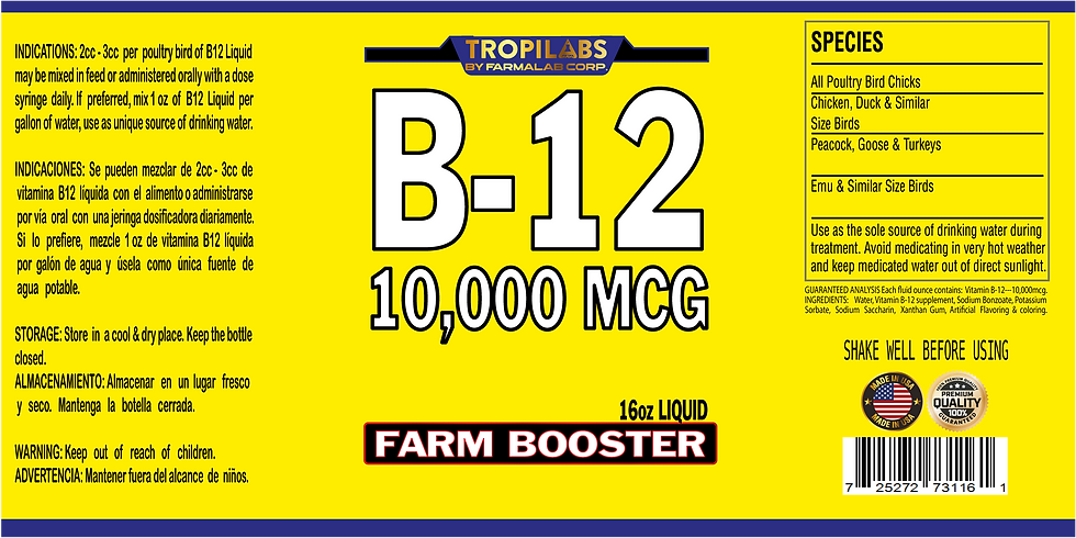 Thumbnail: B12 B-12 Liquid 10,000 MCG Supplement for Birds