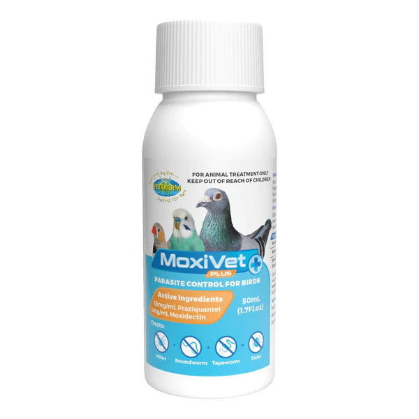 Miniatura: MoxiVet Plus - Moxidectin + Praziquantel Parasite Control for Birds