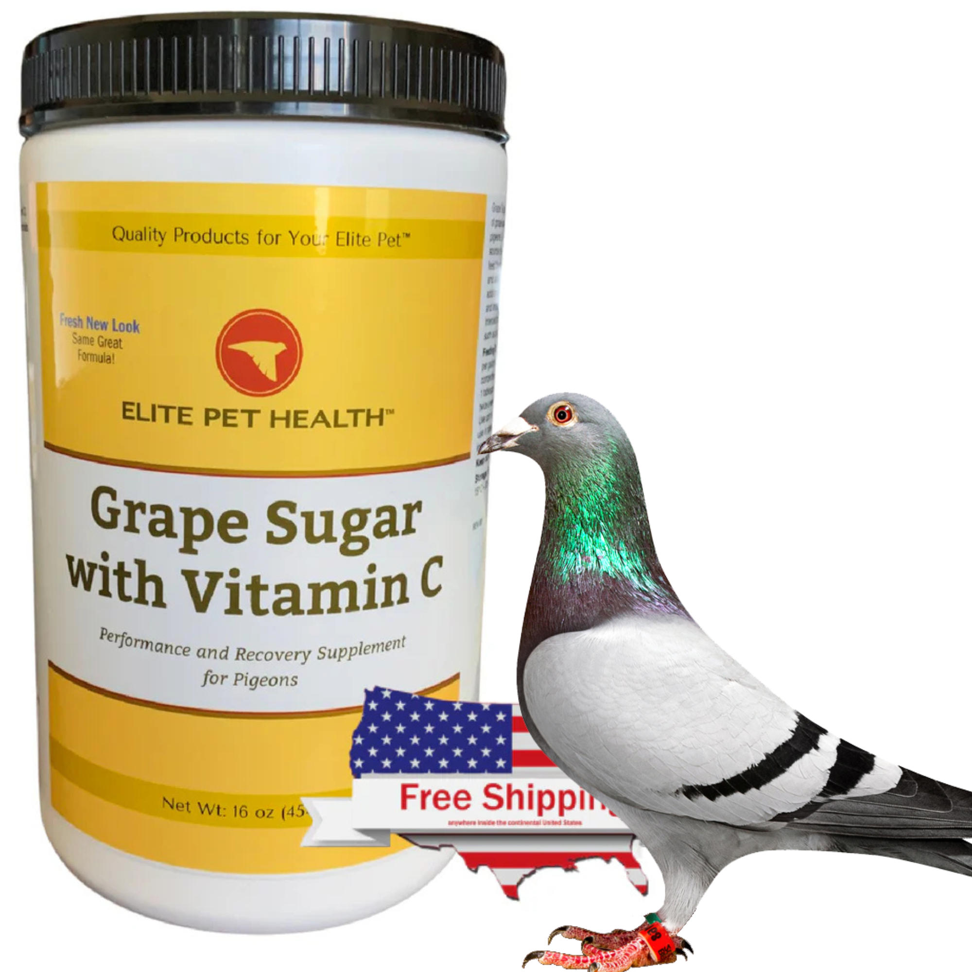 Grape Sugar with Vitamin C Vitamin for Pigeons 16oz