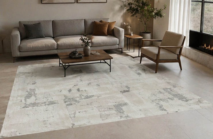 ALFOMBRA MODERNA ABSTRACTO VINTAGE 6783