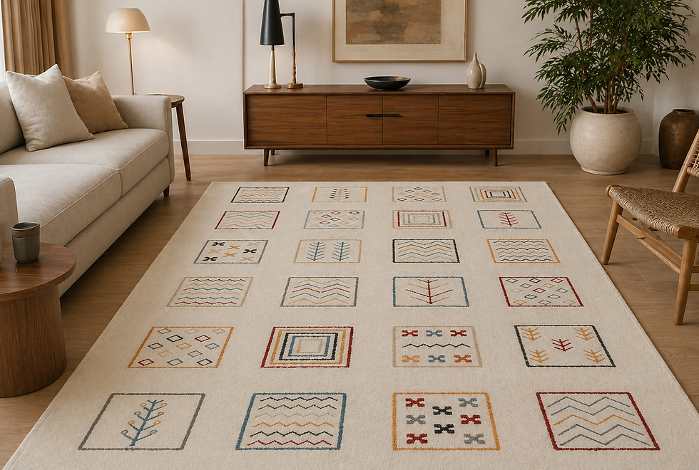 Miniatura: ALFOMBRA MODERNA ESTILO INCAICO 6740