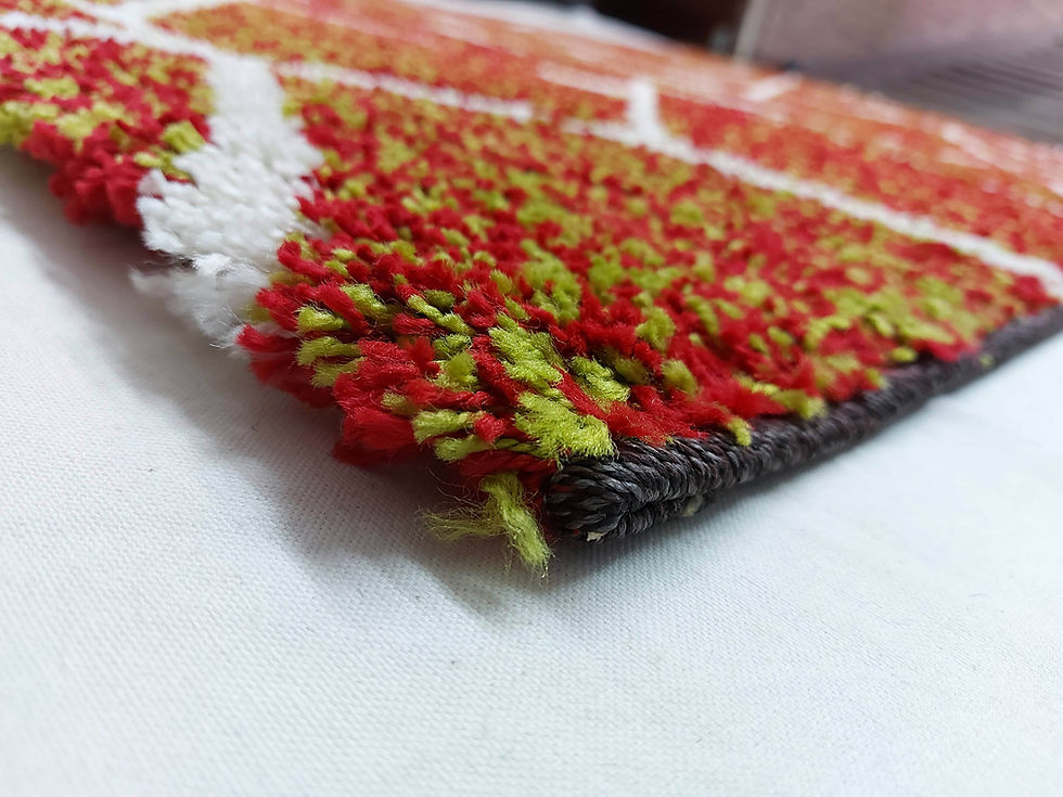 Miniatura: ALFOMBRA MODERNA RAYAS SUAVE COLORIDA 3454