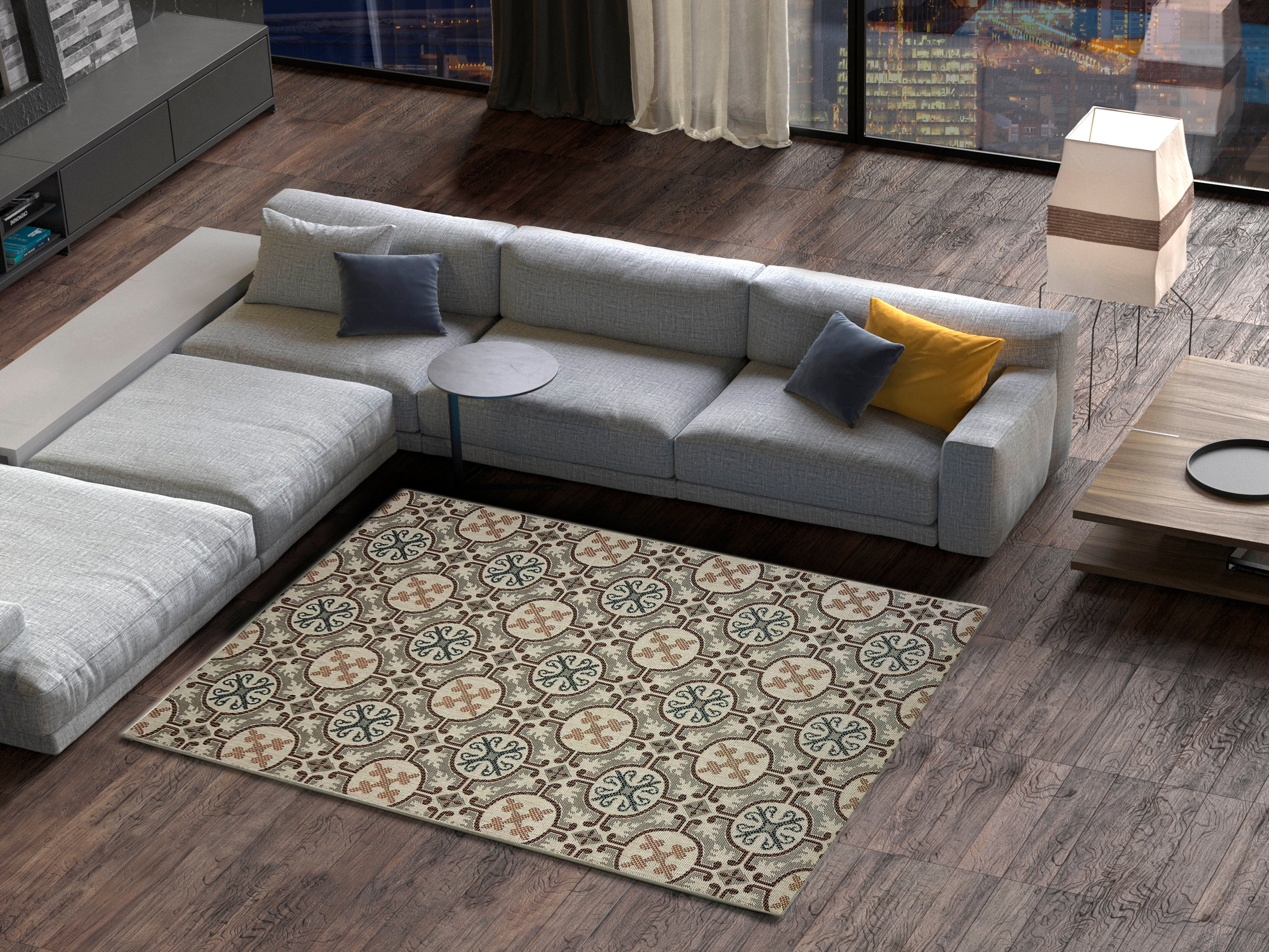 ALFOMBRA MODERNA SIMIL YUTE 6095