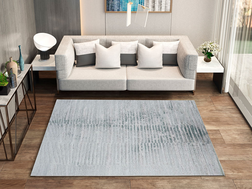 Miniatura: ALFOMBRA MODERNA LISA SUAVE GRIS 5030