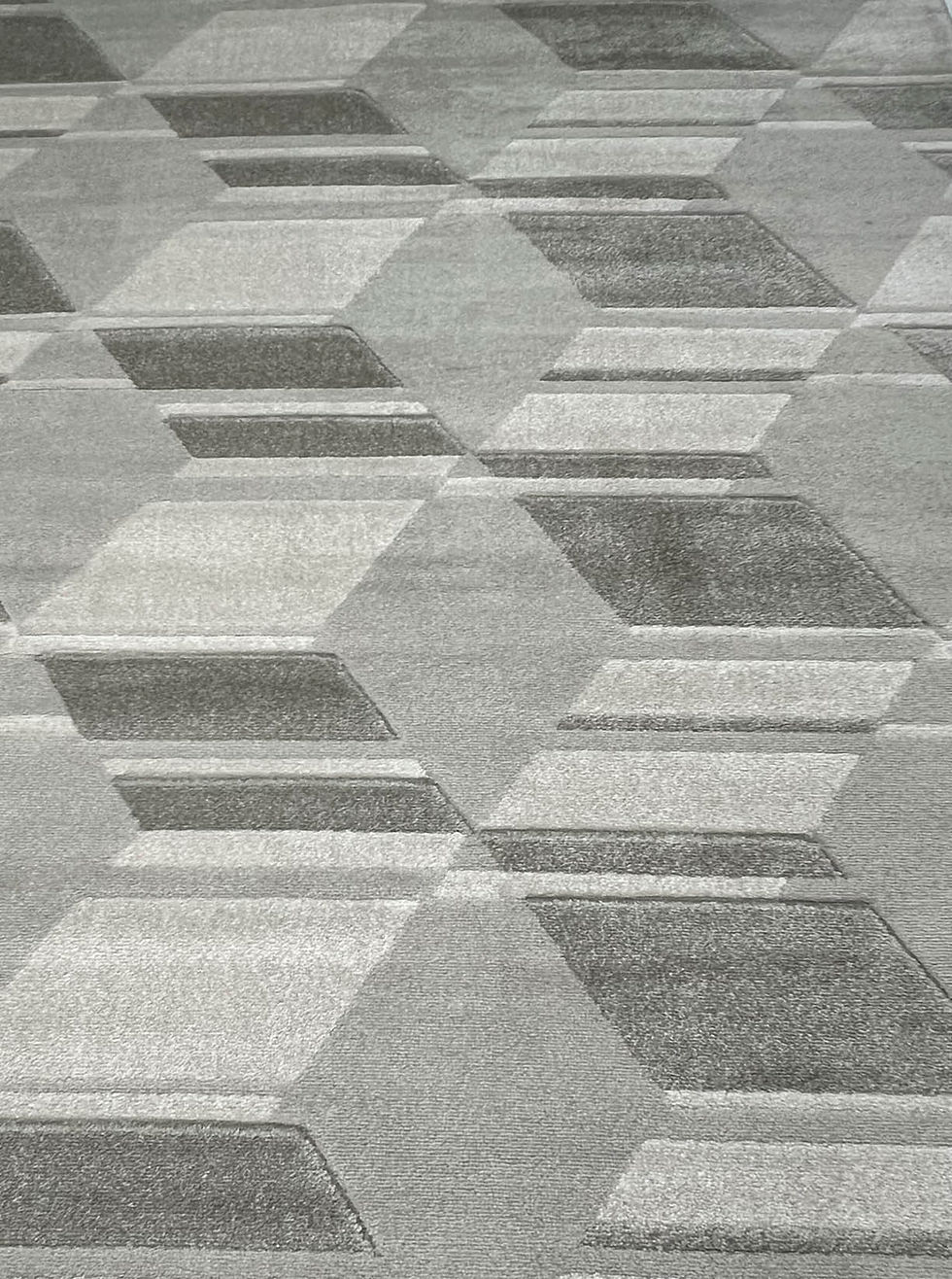 Miniatura: ALFOMBRA MODERNA CUADROS RAYAS 6178