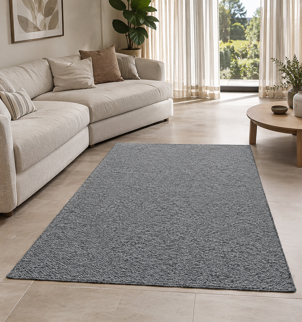 ALFOMBRA MODERNA TRAMADA SIMIL LANA 7101 - 7102