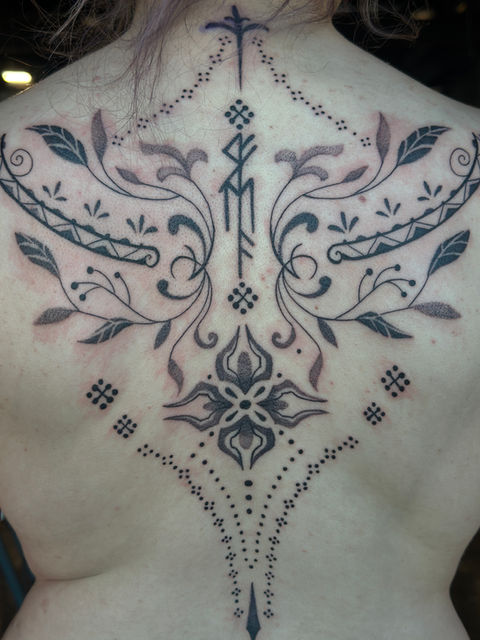 Decorative Floral Back