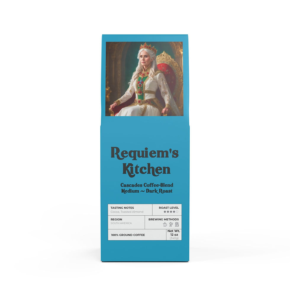 Requiem's Kitchen - Cascades Coffee Blend (Medium-Dark Roast)