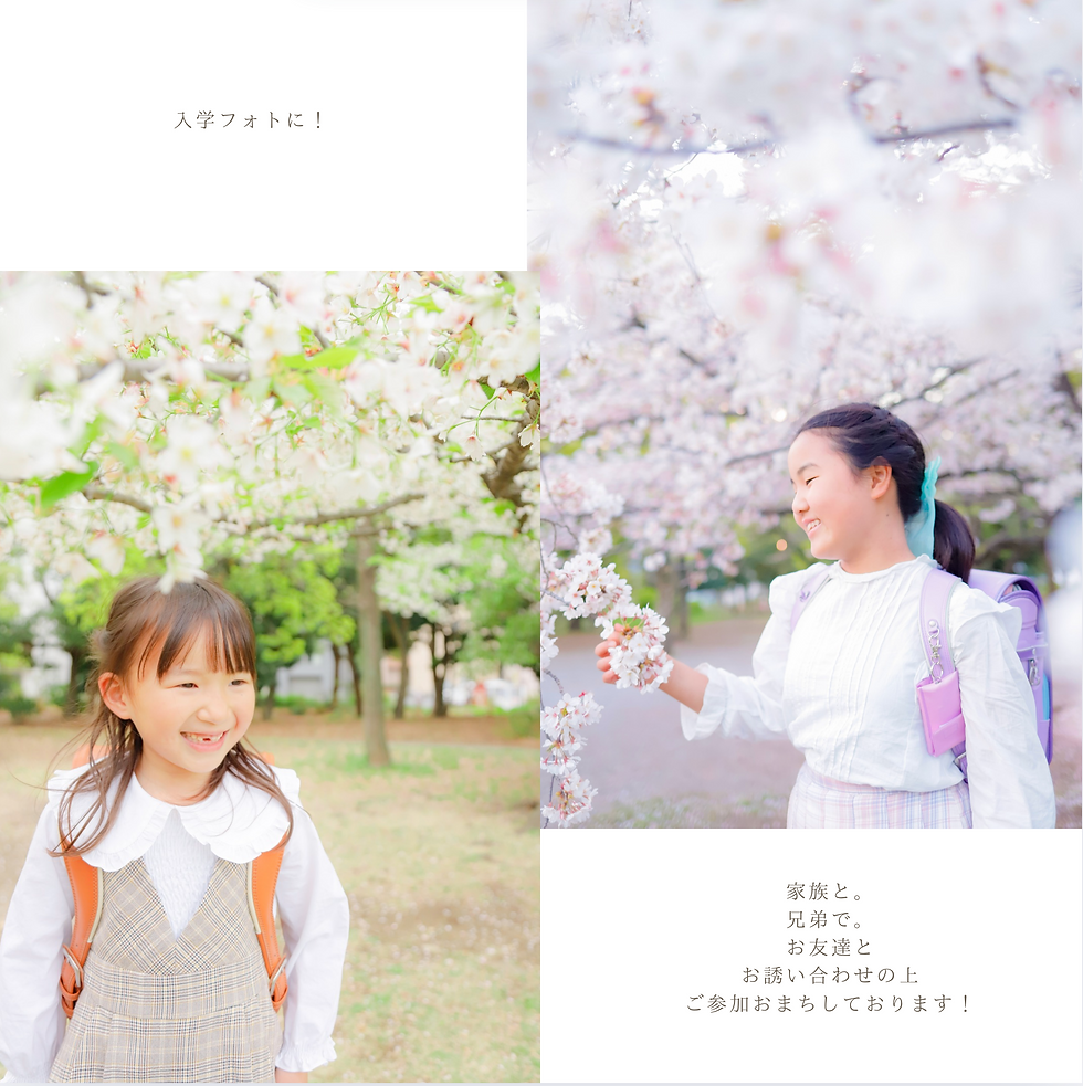 入学フォトにぴったりです✨