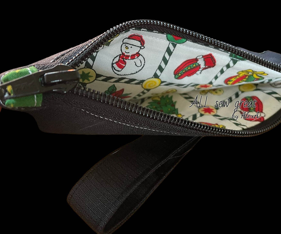 Thumbnail: Willowherb Wristlet Christmas Holly Template