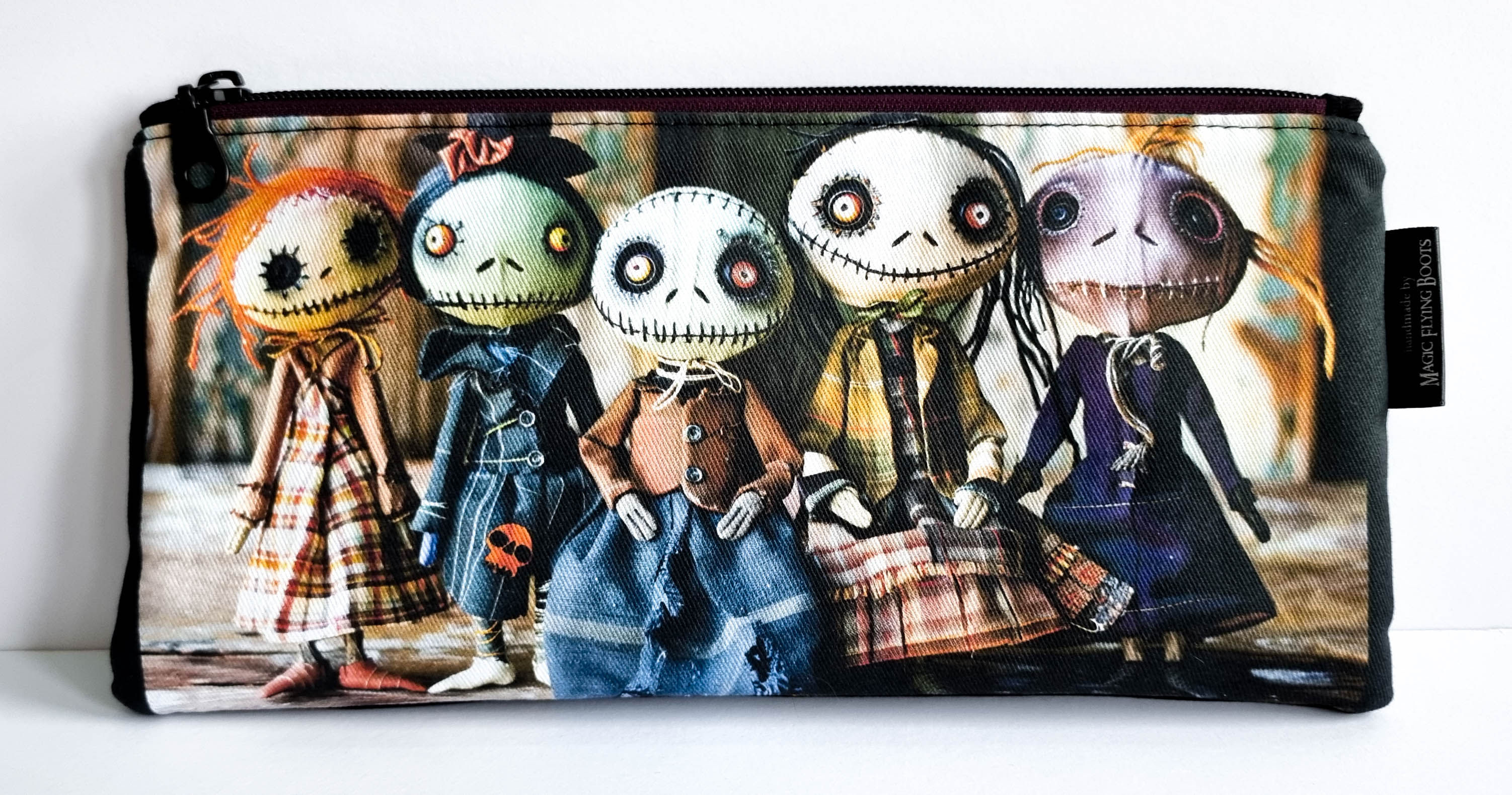 Large Handmade Voodoo Doll Friends Pencil Case