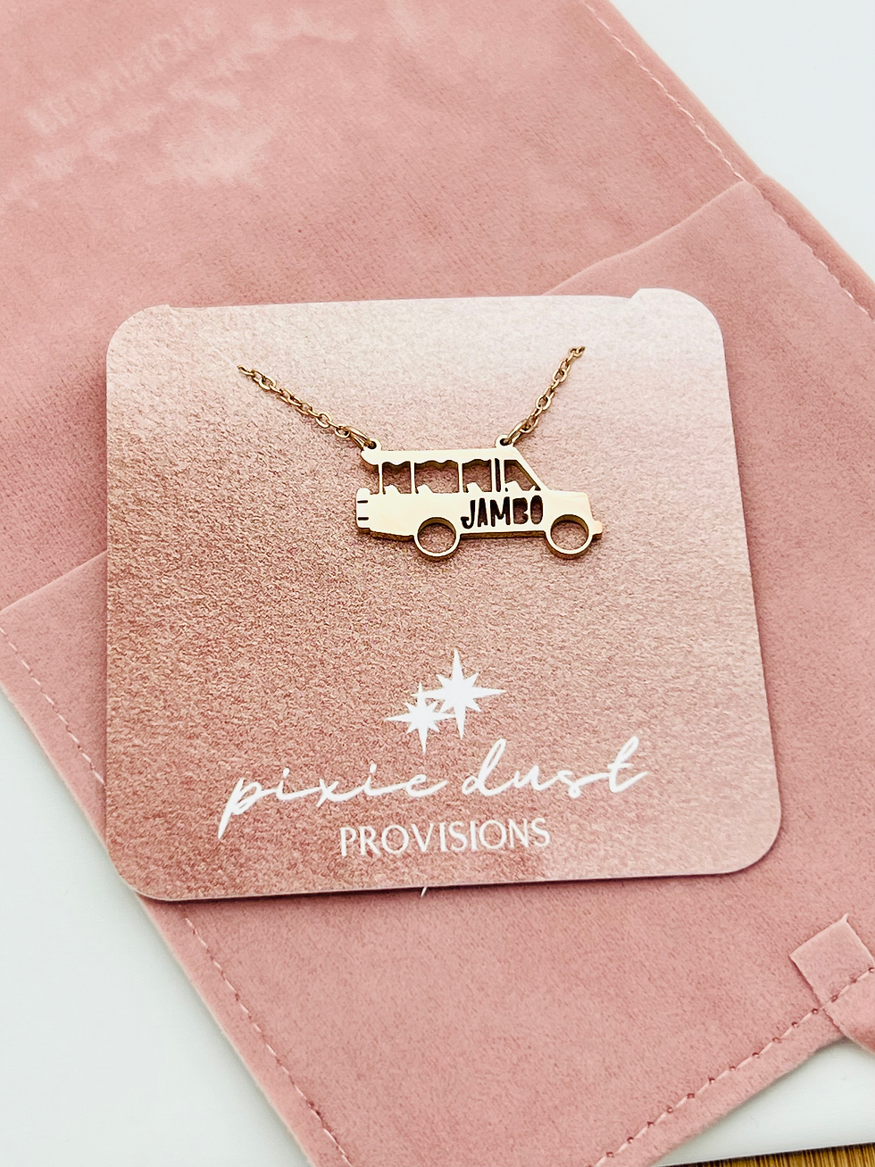 Thumbnail: jambo jeep necklace in rose gold