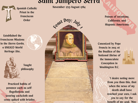 Information regarding Saint Junípero Serra