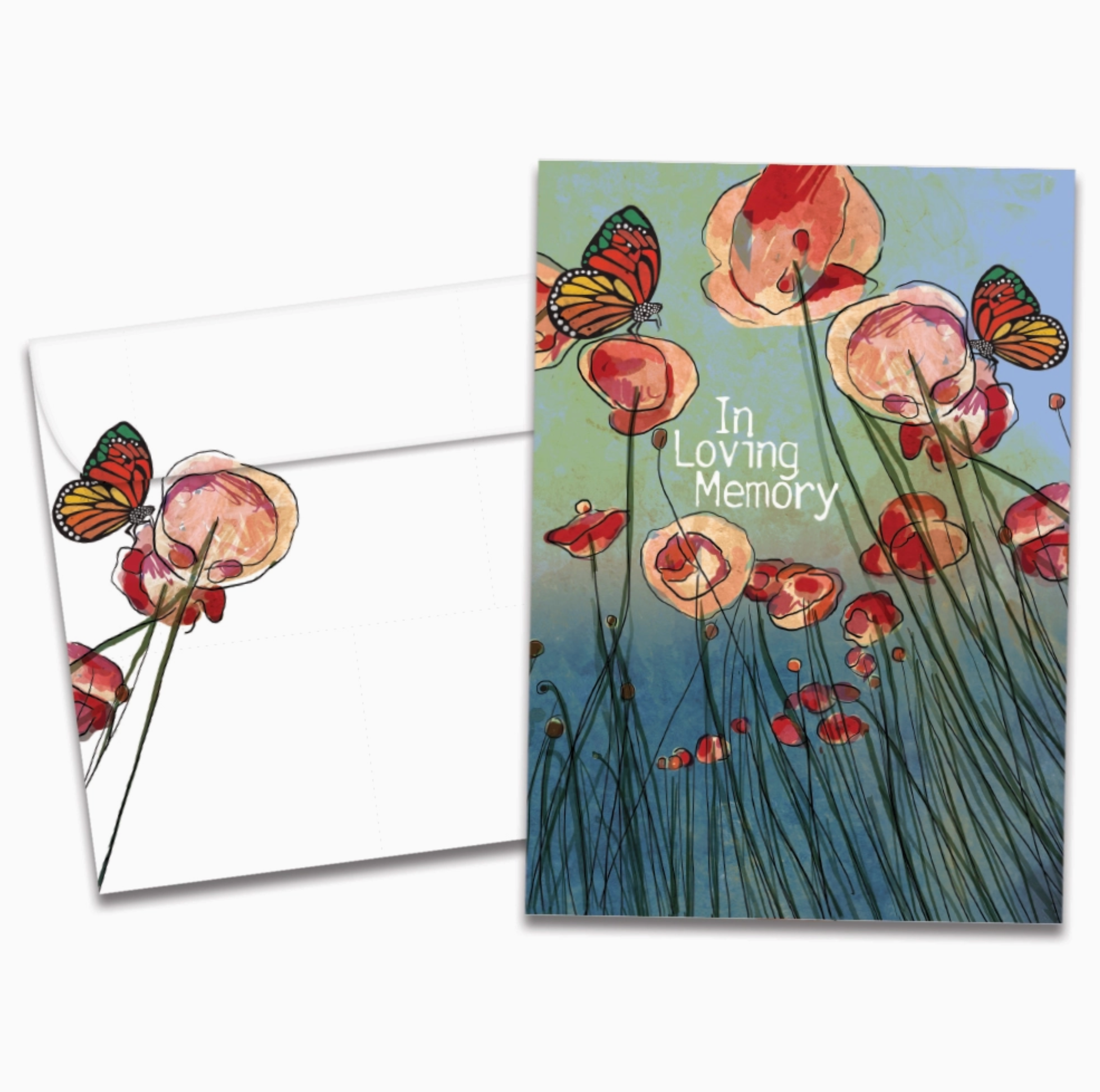 Poppies Remembrance Sympathy Card