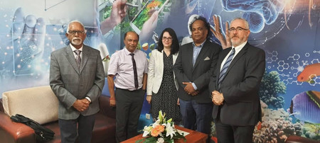 Visit of Ambassador Gershan Kedar, Roving Ambassador of State of Israel to Botswana, Namibia, Zimbabwe and SADC,
Ms Ayellet Black, First Secretary, Southern and Eastern Africa Department Africa Division and
Mr Keshorlal Gungah, Honorary Consul of State of Israel in Mauritius to the #MRIC on 15th November 2021