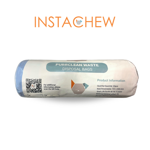 INSTACHEW Purrclean Cat Litter Waste Bags, Pet Poop Bags for Smart
