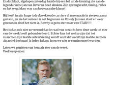 Rowdy Janssen(IJFC) ster van de week 4