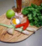 INGREDIENTS FOR GREEN CURRY PASTE