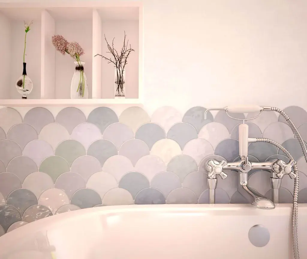 CARREAU ECAILLE CALM 15 X 17 CM