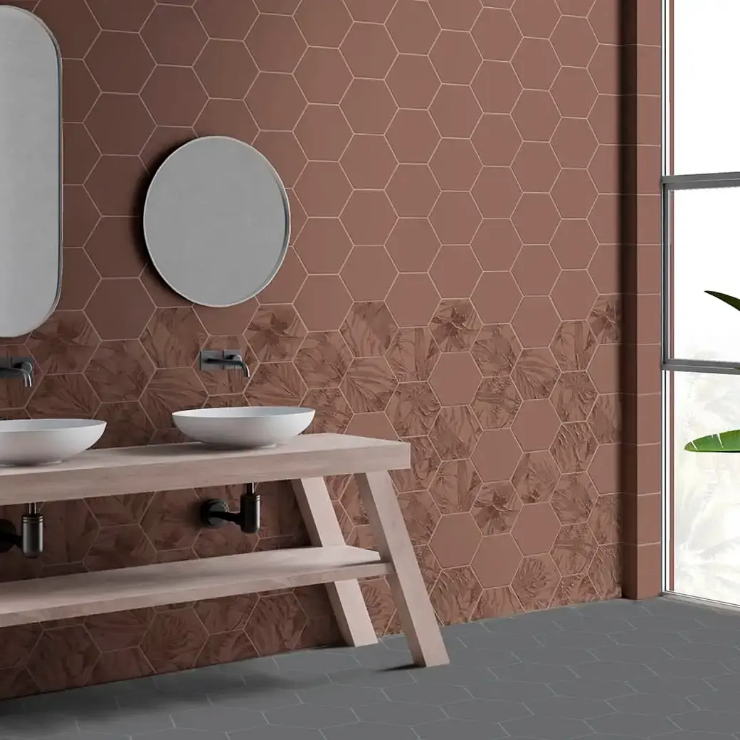 HEXAGONE BORNEO 21.5 X 26 CM UNI/DECOR