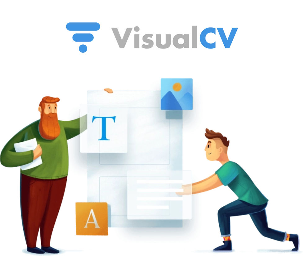 Close-up image of a minimalist design showcasing a resume layout