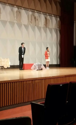 연극 "청혼" 장면연기