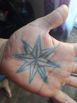 Healed Palm Tattoo