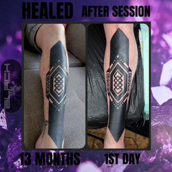 Healed Neotribal Black Tattoo